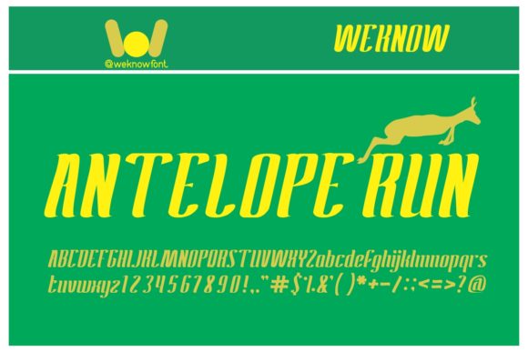 Antelope Run: A Bold Display Font for Impactful Campaigns