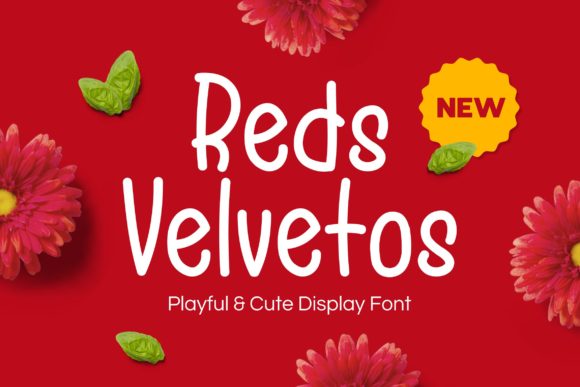 Bring Charm to Your Creations with Reds Velvetos Font