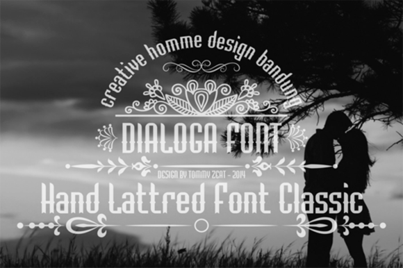 Dialoga: A Bold and Vintage Display Font for Web Design