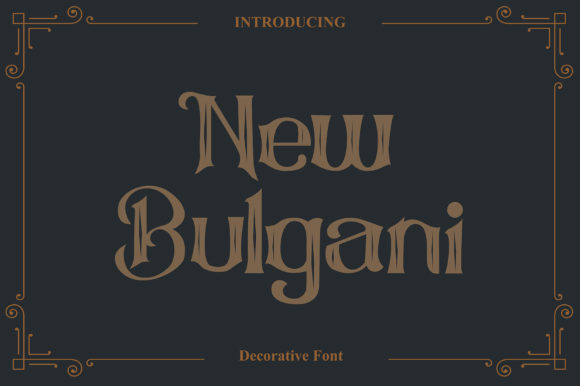 Discover New Bulgani: A Versatile Display Typeface
