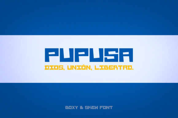 Discover Pupusa: A Fun and Skew Display Font for Web Design