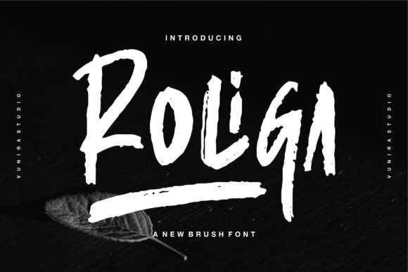 Discover Roliga: A Bold and Textured Display Typeface
