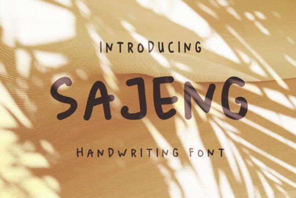 Enhance Your Brand with Sajeng: A Charming Display Font