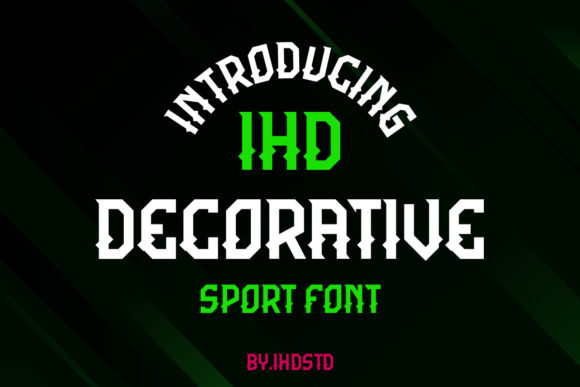 Exploring IHD: A Bold Display Font for Creative Projects