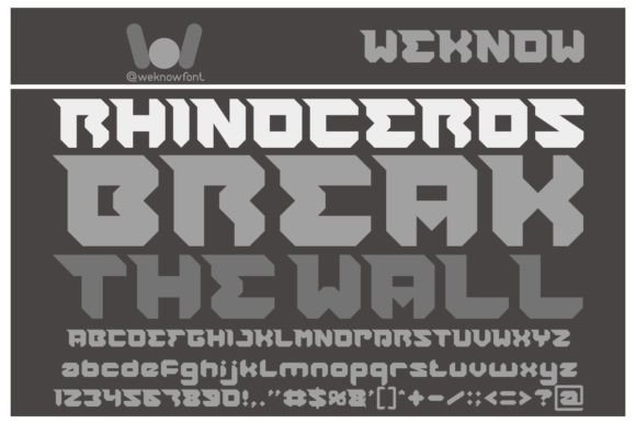 Exploring Rhinoceros Break the Wall: A Sci-Fi Font for Creative Projects
