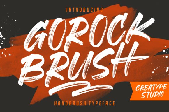 Gorock Brush: A Bold, Expressive Display Font