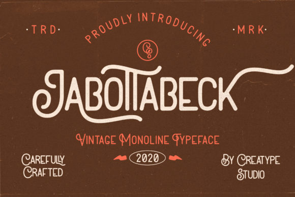 Jabottabeck: A Vintage Display Font for Modern Web Design