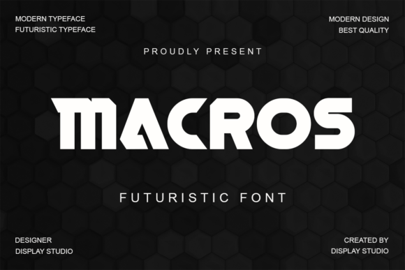 Macros: A Bold and Thick Display Font for Creative Makers