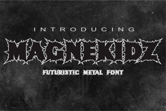 Magnekidz: A Spooky and Daring Display Font for Web Design