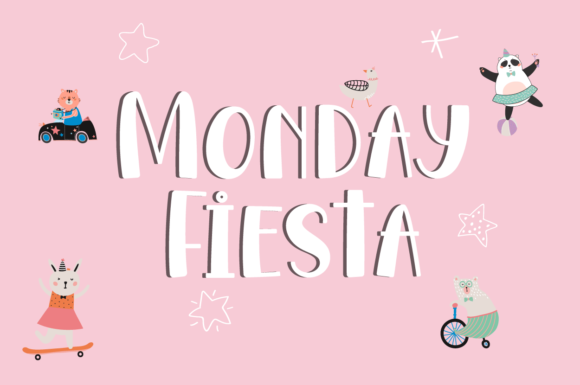 Monday Fiesta: A Fun and Friendly Display Font for Web Design