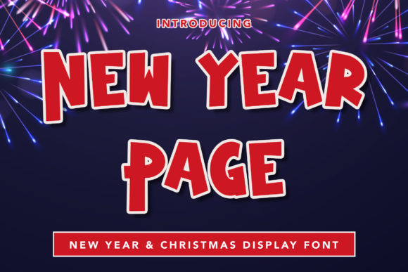 New Year Page: A Handwritten Display Font for Crafters