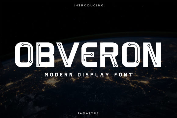 Obveron: A Bold and Modern Display Font for Creative Projects