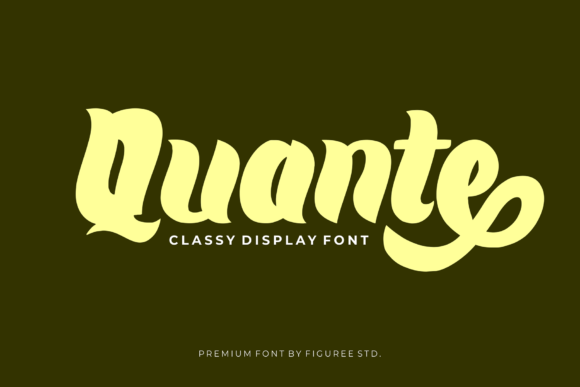 Quante: The Bold and Classic Font for Your Brand