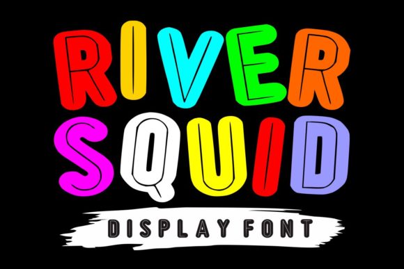 River Squid: A Bold and Playful Display Typeface