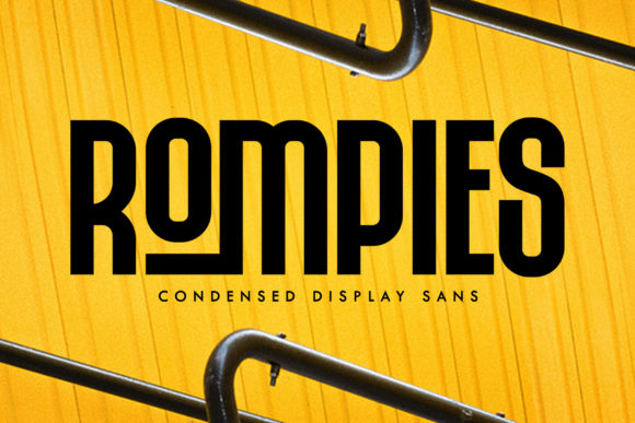 Rompies: A Bold Display Font for Creative Web Design