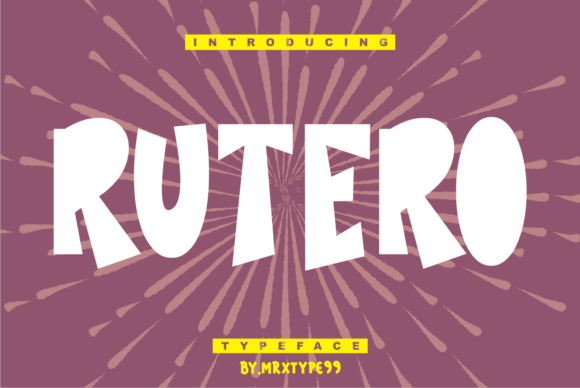 Rutero: A Bold and Cool Display Font for Eye-Catching Designs