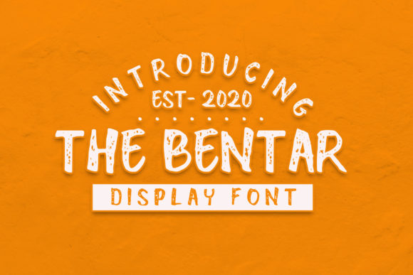 The Bentar: A Brushed Display Font for Editorial Charm
